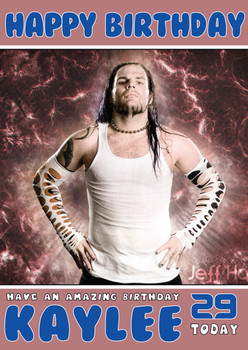 Jeff Hardy 2 Wwe Birthday Card Jeff Hardy 2 Wwe Birthday Card
