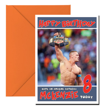 John Cena 1 Wwe Birthday Card John Cena 1 Wwe Birthday Card