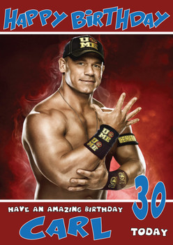 John Cena 2 Wwe Birthday Card John Cena 2 Wwe Birthday Card