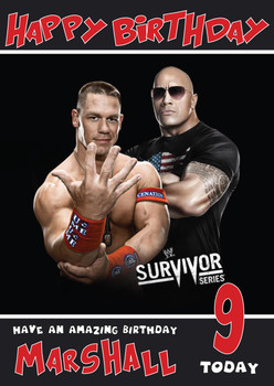 John Cena And The Rock Wwe Birthday Card John Cena And The Rock Wwe Birthday Card