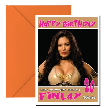 Melina Perez Wwe Birthday Card
