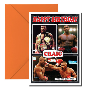 Mike Tyson Boxing Personalised Birthday Card Mike Tyson Boxing Personalised Birthday Card
