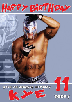 Rey Mysterio 3 Wwe Birthday Card