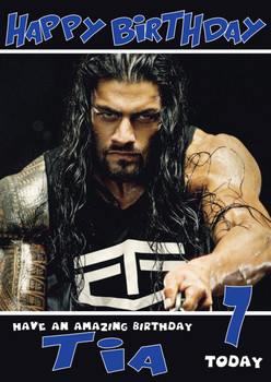 Roman Reigns 2 Wwe Birthday Card