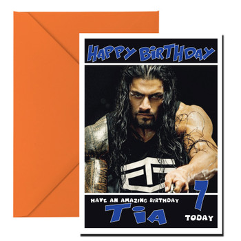 Roman Reigns 2 Wwe Birthday Card