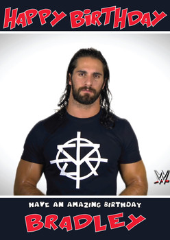 Seth Rollins 2 Wwe Birthday Card No Age Seth Rollins 2 Wwe Birthday Card No Age