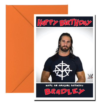 Seth Rollins 2 Wwe Birthday Card No Age Seth Rollins 2 Wwe Birthday Card No Age