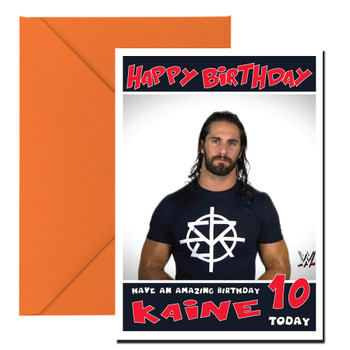 Seth Rollins 2 Wwe Birthday Card Seth Rollins 2 Wwe Birthday Card