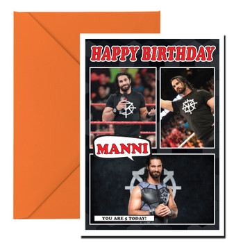 Seth Rollins New Design 1 Ke Birthday Card Seth Rollins New Design 1 Ke Birthday Card