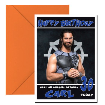 Seth Rollins Wwe Birthday Card Seth Rollins Wwe Birthday Card