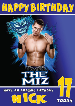 The Miz 1 Wwe Birthday Card The Miz 1 Wwe Birthday Card