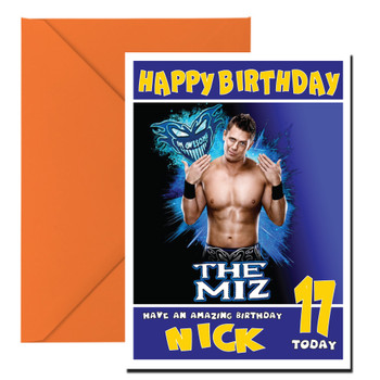 The Miz 1 Wwe Birthday Card The Miz 1 Wwe Birthday Card