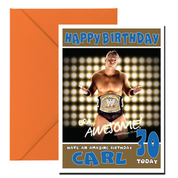 The Miz 2 Wwe Birthday Card