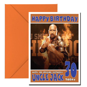 The Rock 2 Wwe Birthday Card The Rock 2 Wwe Birthday Card