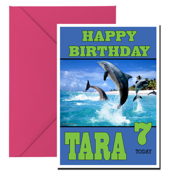 Funny Dolphin 2 (2) Birthday Card