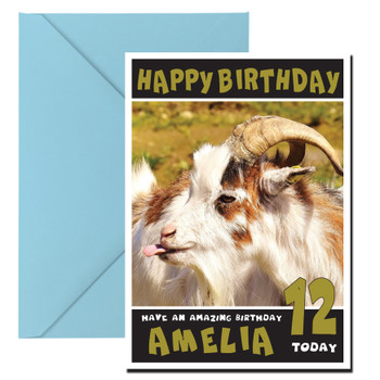 Funny Goat 1 Birthday Card