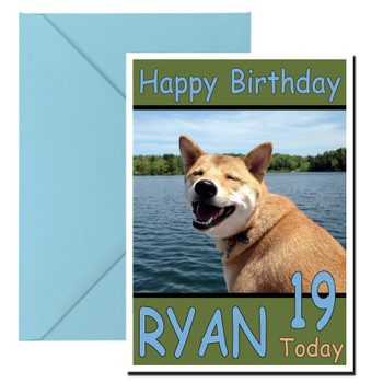 Funny Happy Dog Birthday Card Funny Happy Dog Birthday Card