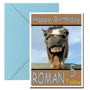 Funny Horse Selfie Birthday Card Funny Horse Selfie Birthday Card