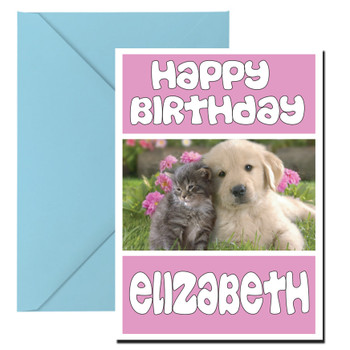 Funny Kitten And Puppy Birthday Card Funny Kitten And Puppy Birthday Card