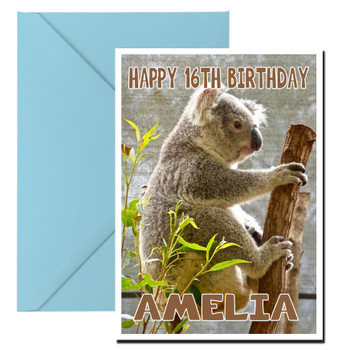 Funny Koala 2 Birthday Card Funny Koala 2 Birthday Card