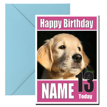 Funny Labradoor Pup 2 Birthday Card