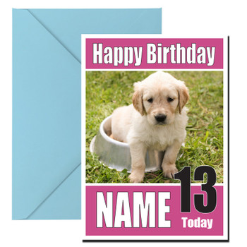 Funny Labradoor Pup Birthday Card