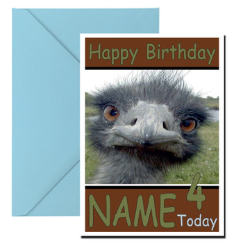 Funny Ostritch Selfie Birthday Card Funny Ostritch Selfie Birthday Card