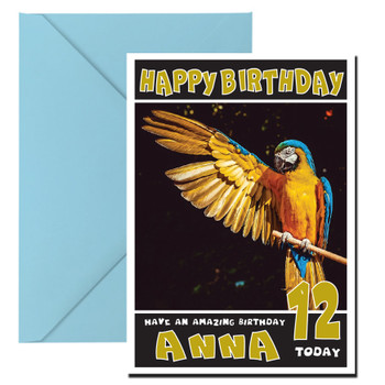 Funny Parrot 1 Birthday Card Funny Parrot 1 Birthday Card