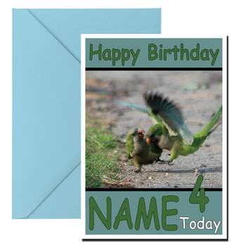 Funny Two Birds Walking Birthday Card Funny Two Birds Walking Birthday Card