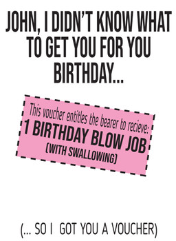 Birthday Voucher Birthday Card Birthday Voucher Birthday Card