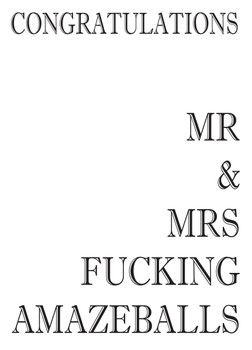 Congratulations Mr & Mrs Amazeballs Birthday Card Congratulations Mr & Mrs Amazeballs Birthday Card