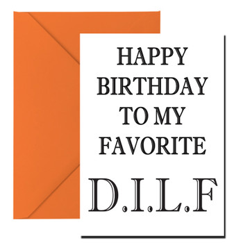 Happy Birthday Dilf Birthday Card Happy Birthday Dilf Birthday Card