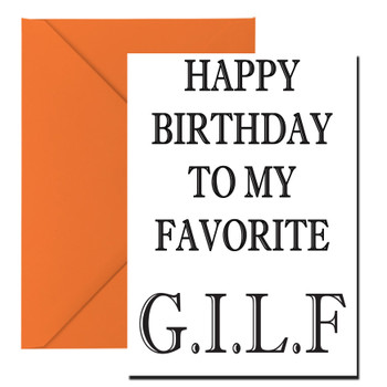 Happy Birthday Gilf Birthday Card Happy Birthday Gilf Birthday Card