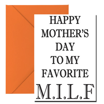 Happy Mothers Day Milf Birthday Card Happy Mothers Day Milf Birthday Card