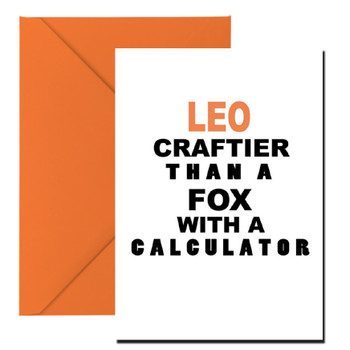 Leo Birthday Card