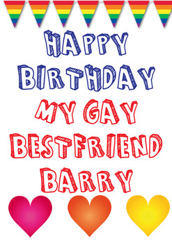 My Gay Bestfriend Birthday Card My Gay Bestfriend Birthday Card