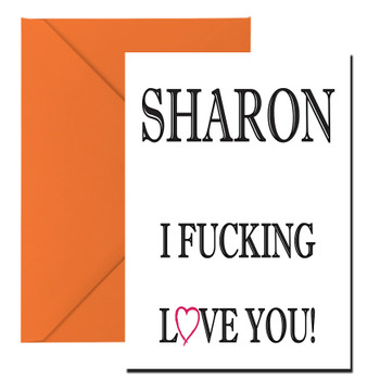 Name I Fucking Love You2 Birthday Card Name I Fucking Love You2 Birthday Card