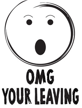 Omg Your Leaving Birthday Card Omg Your Leaving Birthday Card