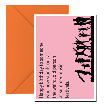 Summer Music Festival Birthday Card