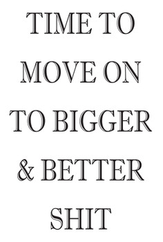 Time To Move On Birthday Card Time To Move On Birthday Card