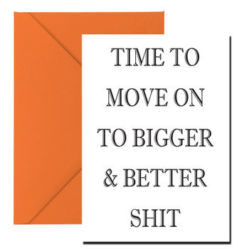 Time To Move On Birthday Card Time To Move On Birthday Card