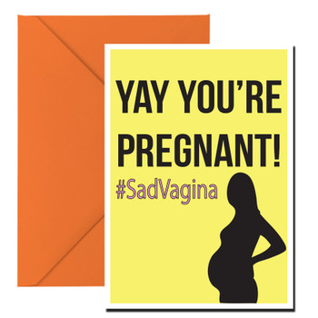 Yay You're Pregent Birthday Card Yay You're Pregent Birthday Card