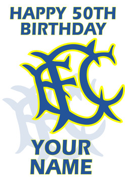 Personalised Everton Logo Football Birthday Card Personalised Everton Logo Football Birthday Card