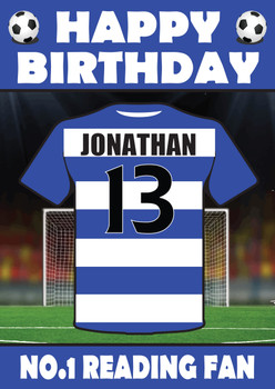Personalised Football Fan Card Reading Football Birthday Card