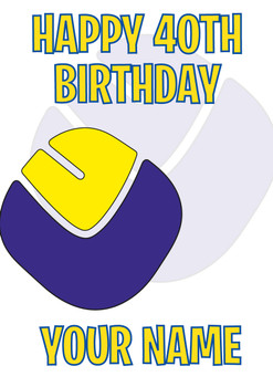 Personalised Leeds Logo Football Birthday Card Personalised Leeds Logo Football Birthday Card