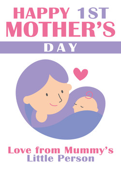 Md17 Happy 1st Mothers Day Love From Mummys Little Person