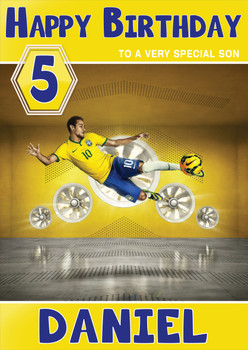 Personalised Neymar Sports Football Birthday Card Sa Personalised Neymar Sports Football Birthday Card Sa