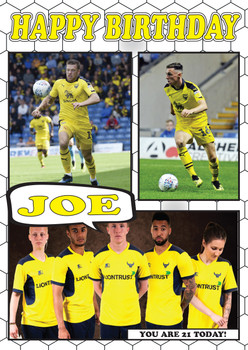 Personalised Oxford Custom Card Football Birthday Card Personalised Oxford Custom Card Football Birthday Card