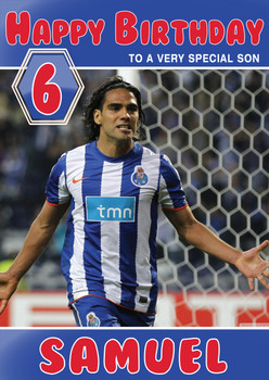 Personalised Radamel Falcao Garcia Sports Football Birthday Card Sa