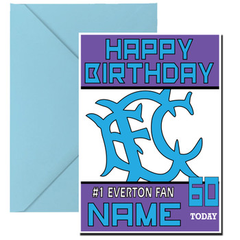 Personalised Retro Everton Logo Football Birthday Card Personalised Retro Everton Logo Football Birthday Card